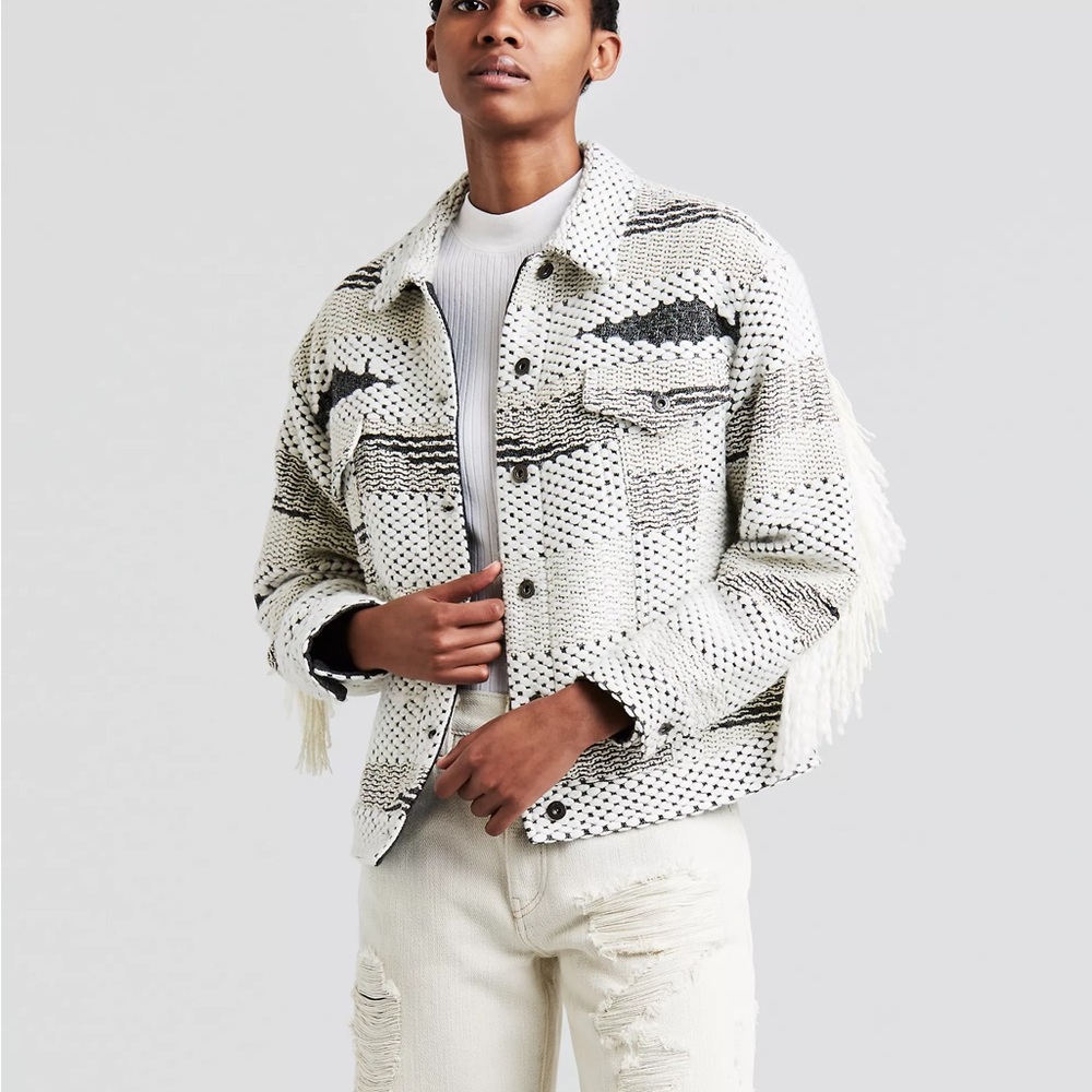 Levi's Black and White Lightweight Shirt Jacket